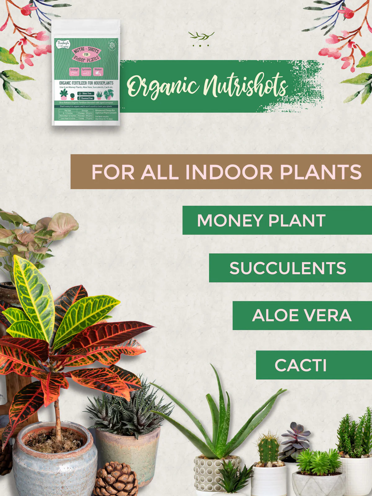 Organic Fertilizer for Indoor Plants - Nutri Shots for House Plants